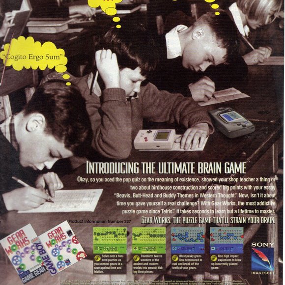 Vintage 1994 Print Ad for Gear Works - Game Boy PA614 - Picture 1 of 1